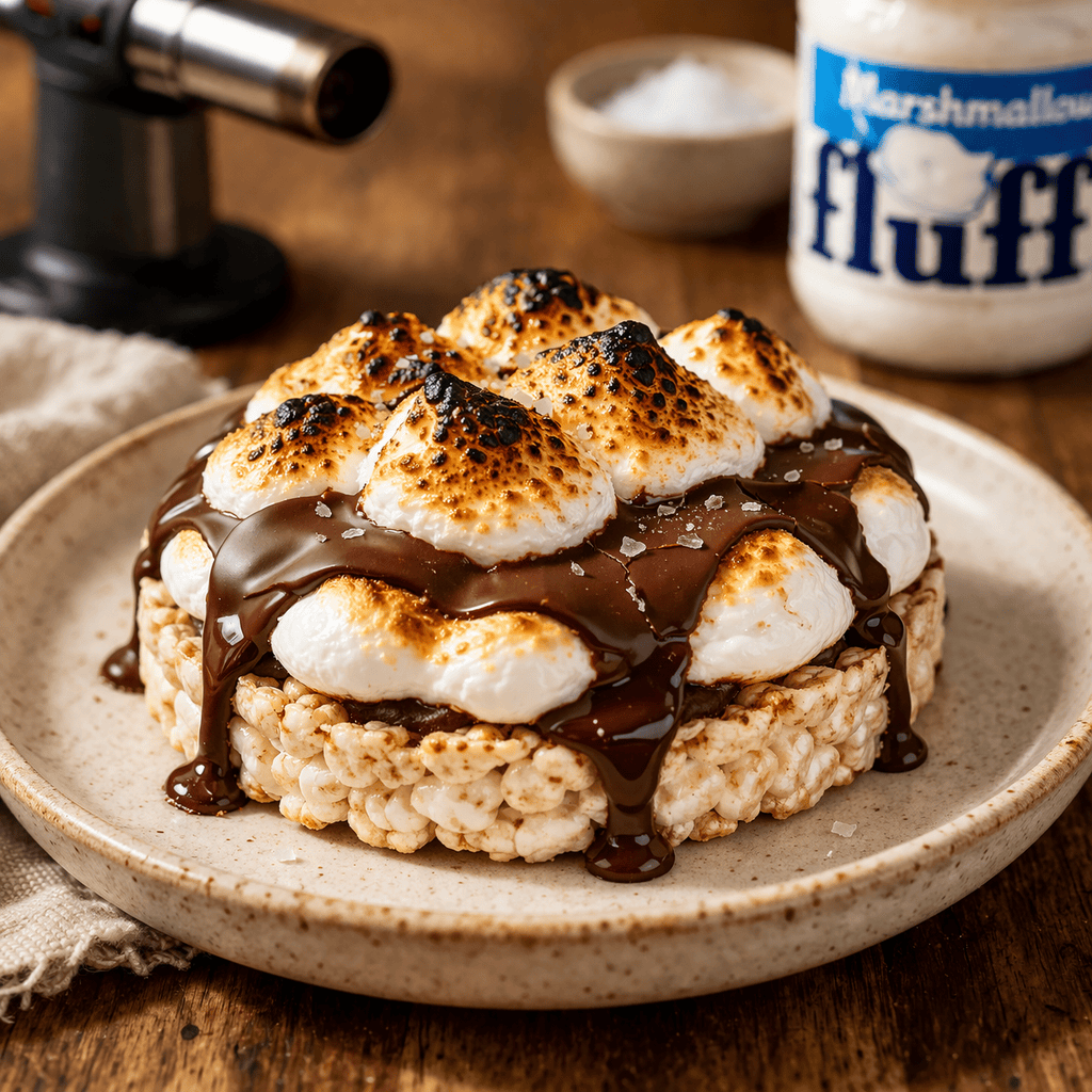 Toasted Marshmallow Caramel Rice Cake