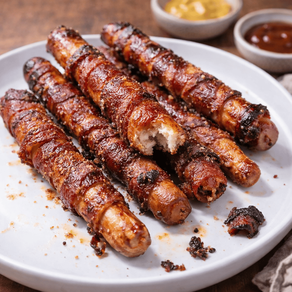 Brown Sugar Bacon-Wrapped Pretzels